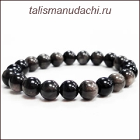 Браслет из серебристого обсидиана.
