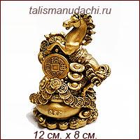 Лошадь с вазой богатства. Лошадь с вазой богатства.