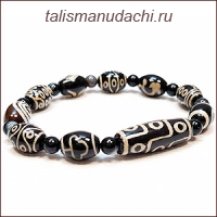Браслет - талисман "Денежный магнит" с агатом (на обхват запястья 19 см.!)