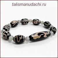Браслет - талисман "Достижение целей и Карьерный рост" с лабрадором (на обхват запястья 16 - 17 см.!)