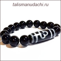 Браслет из агата с бусиной Дзи "Бодхи" - позволяет совершить «невозможное».