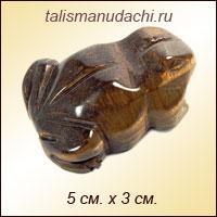 Лягушка из тигрового глаза
