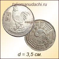Китайская монета счастья «Петух»