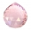 Кристалл подвесной розовый 4 см. (хрусталь)