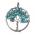 Кулон-амулет "Дерево жизни" с турквенитом.